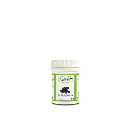 Bio Pieprz Czarny mielony 25 g cena sklep Bio Pieprz Czarny mielony 25 g cena sklep