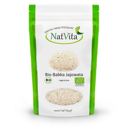 Babka jajowata łuski BIO Psyllium - łupiny Plantago ovata błonnik cena sklep