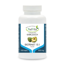 Karczoch ekstrakt 15:1 kapsułki 500mg