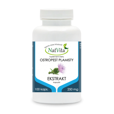 Ostropest Plamisty ekstrakt kapsułki 250mg Ostropest Plamisty ekstrakt kapsułki 250mg