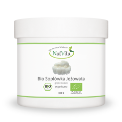 Soplówka jeżowata BIO w proszku, mielony grzyb (Hericium erinaceus) cena sklep