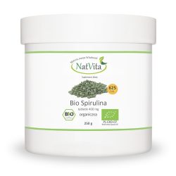 Spirulina tabletki BIO 400mg- cena sklep algi morskie platensis glony słodkowodna
