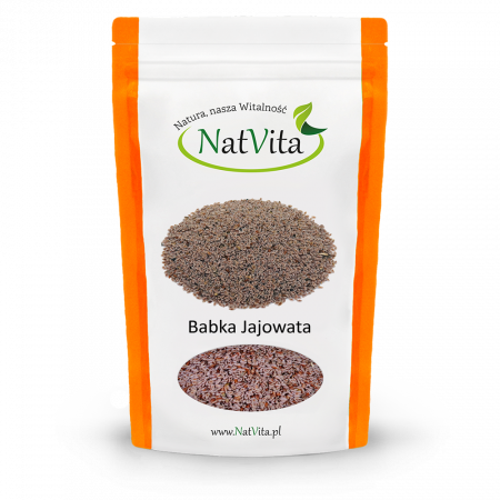 Babka Jajowata ziarna - nasiona całe Psyllium Plantago ovata błonnik cena sklep